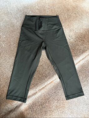 lululemon Olive Green High-Rise Leggings
